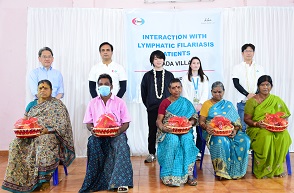 Global Health India Trip ー Holding an Event for Japanese Media and Next-Generation Leaders in Global Health to Meet Patients with Lymphatic Filariasis
